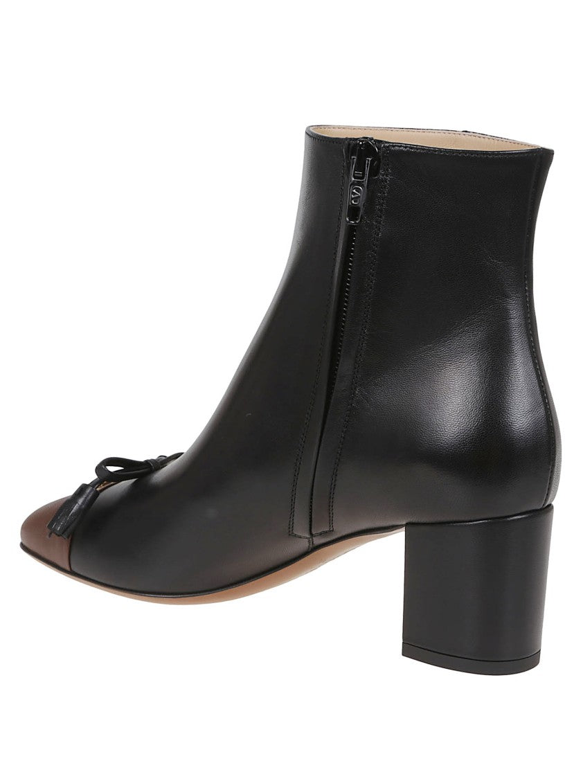 Valentino Garavani Valet Du Roi Two-Tone Kidskin Ankle Boot