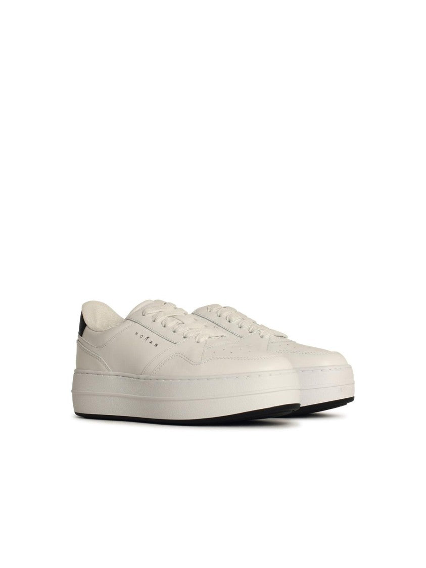 Hogan 'H670' White Leather Sneakers