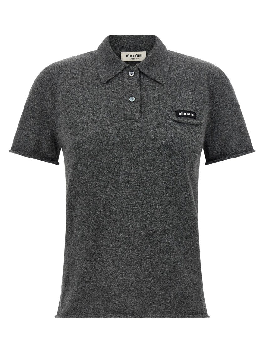 Miu Miu Cashmere Polo Shirt