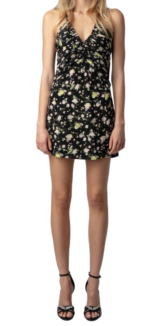 Zadig & Voltaire Floral Print Mini Dress