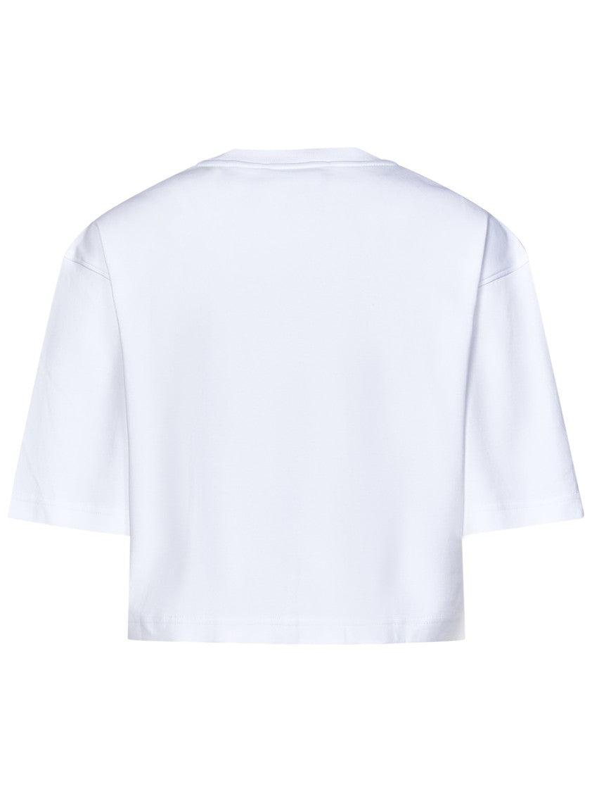 Moschino Cropped T-Shirt With Playful Teddy Bear Design