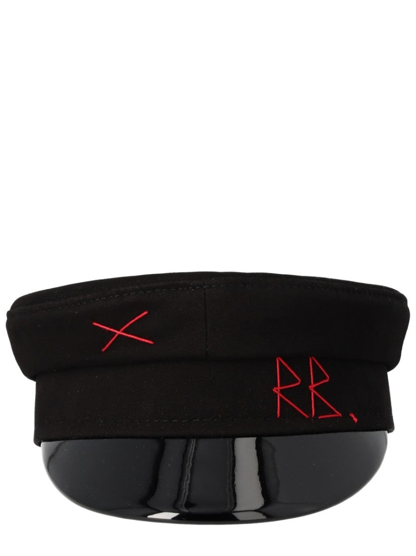 Ruslan Baginskiy Crown Patent Leather Visor Hat