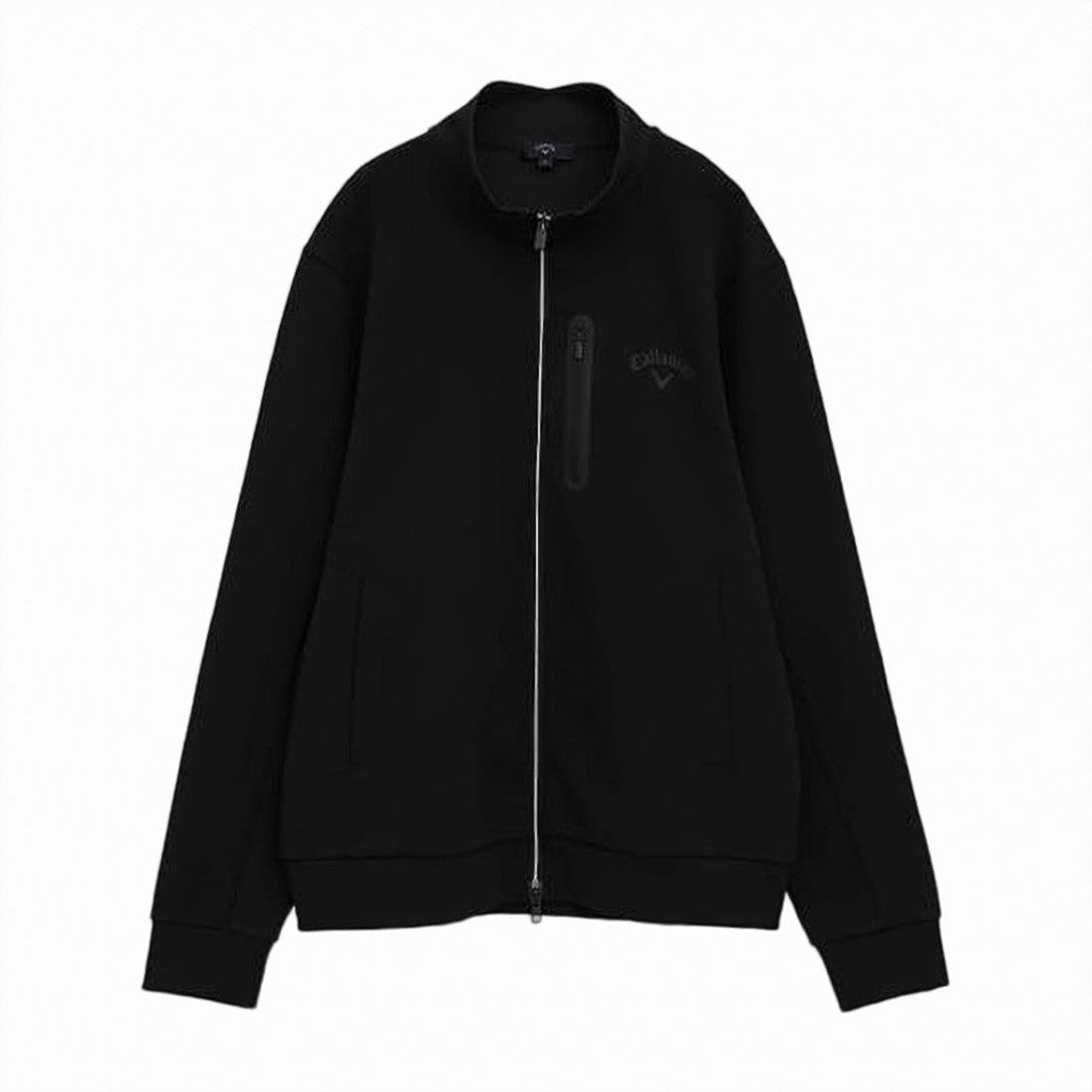 Callaway Black Zip-Up Jacket With High Collar