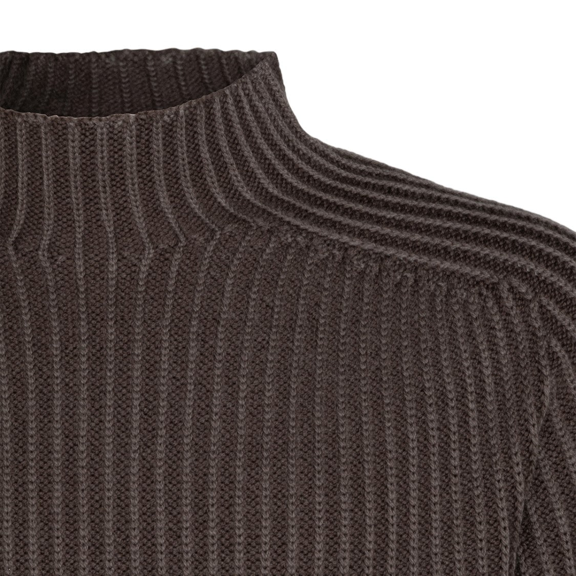 04651/A Trip In A Bag Relaxed Fit High Neck Sweater With Ribbed Knit Texture