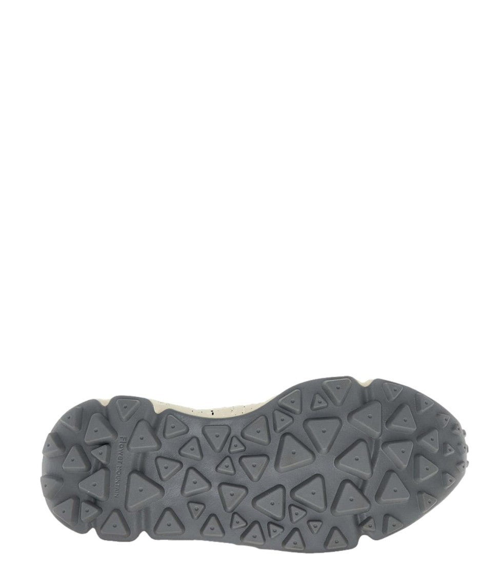 Flower Mountain Multi-Material Sneakers With Vibrant Accents And Chunky Sole