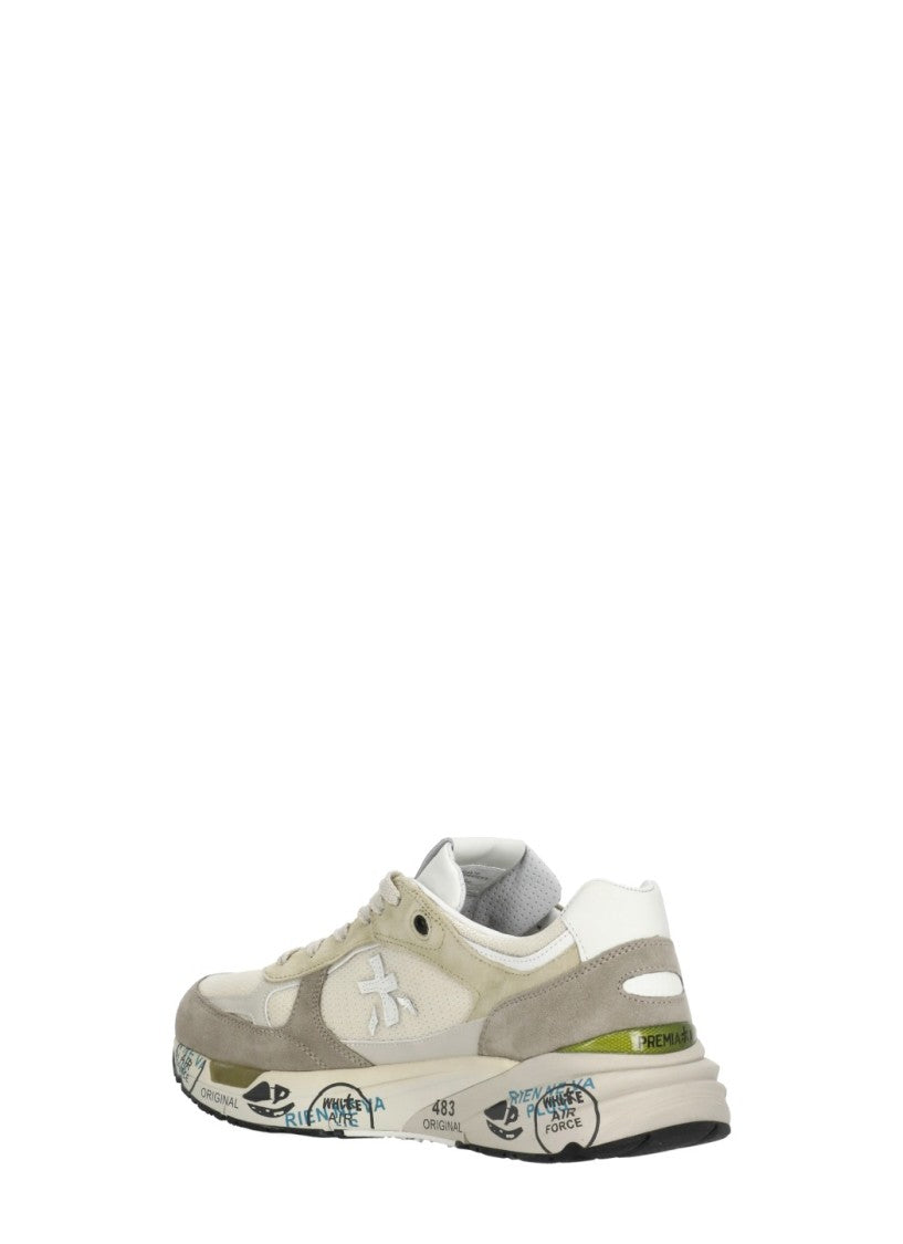 Premiata Beige Mase25 Ivory Inserts Sneakers