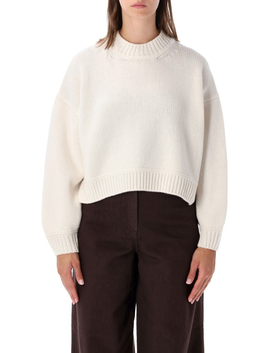 Sessùn Spero Chunky Knit Cropped Crewneck Sweater