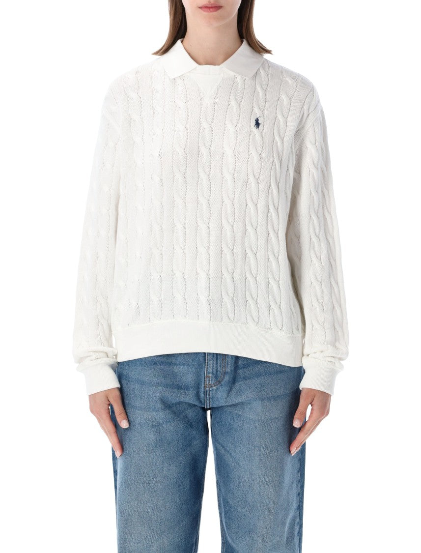 Polo Ralph Lauren Crew Neck Knit Polo Collar Sweater