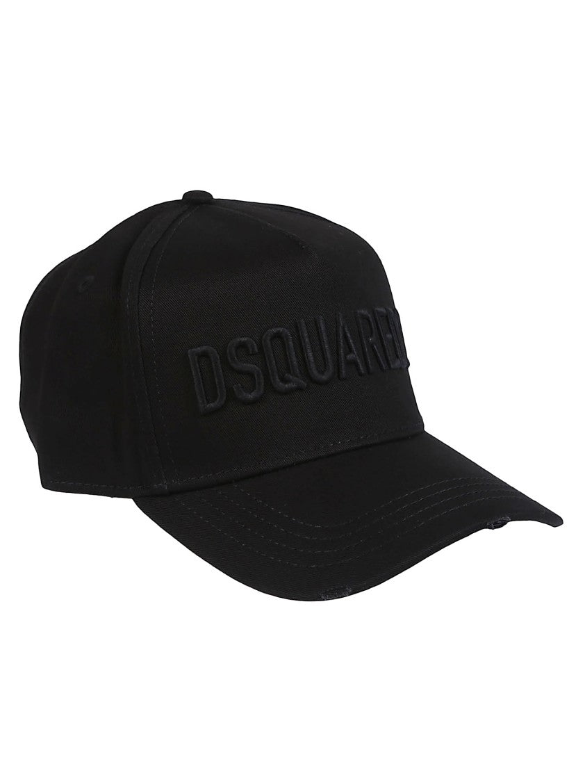 Dsquared2 Technicolor Monochromatic Black Baseball Cap
