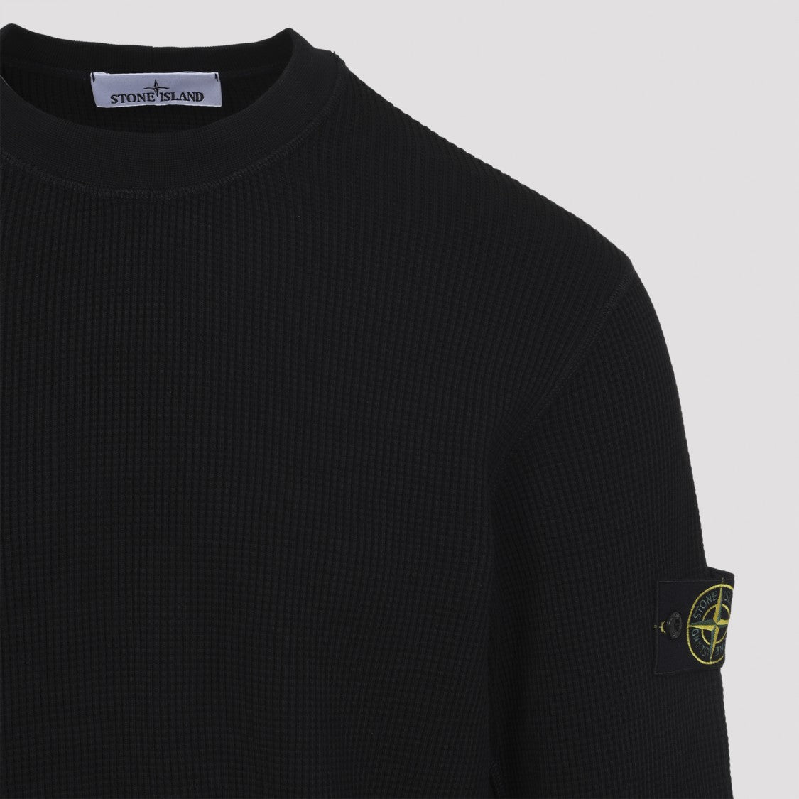 Stone Island Black Cotton Sweatshirt
