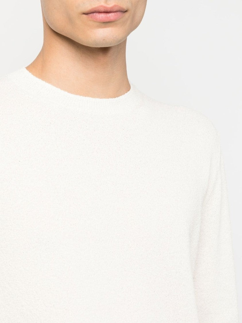 Drumohr Textured Finish Long Sleeve Crew-Neck Sweater