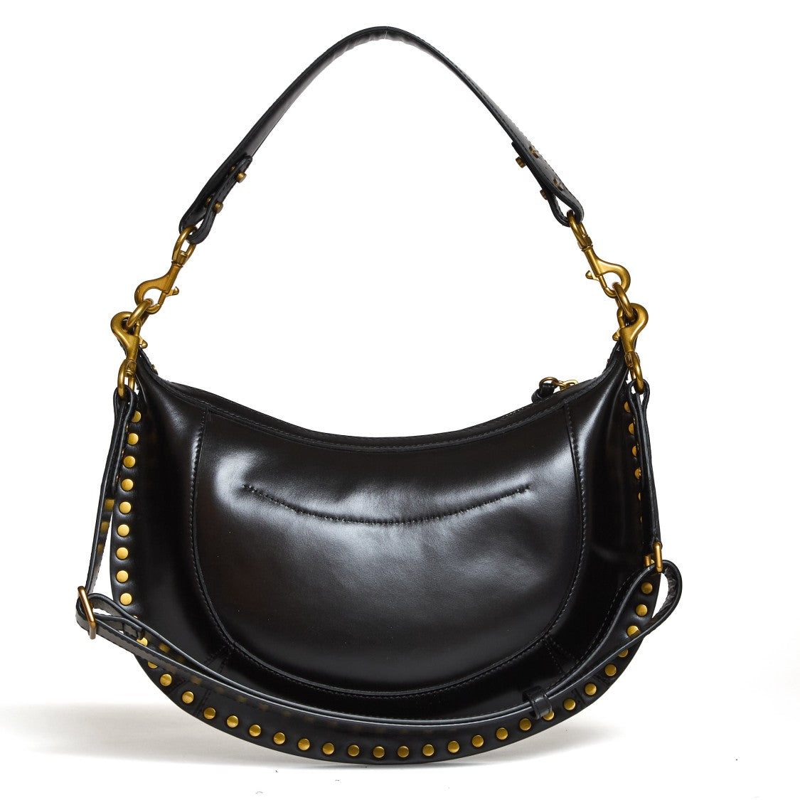 Isabel Marant Naoko Oskan Gold Studded Shoulder Bag