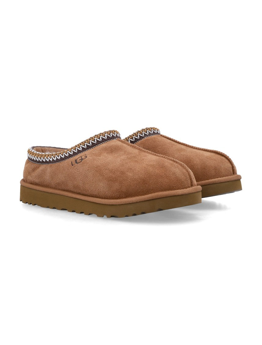 Ugg Tasman Slip On Suede Shearling Mules