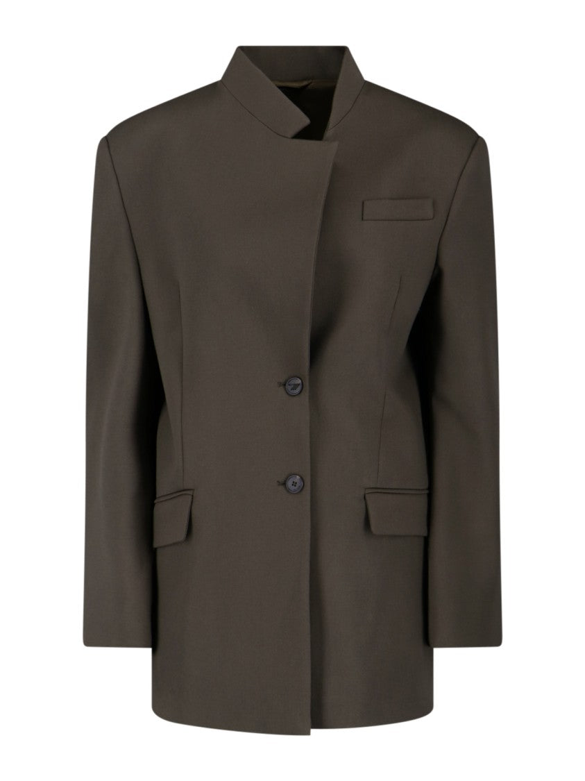 The Attico Single-Breasted Virgin Wool Blazer