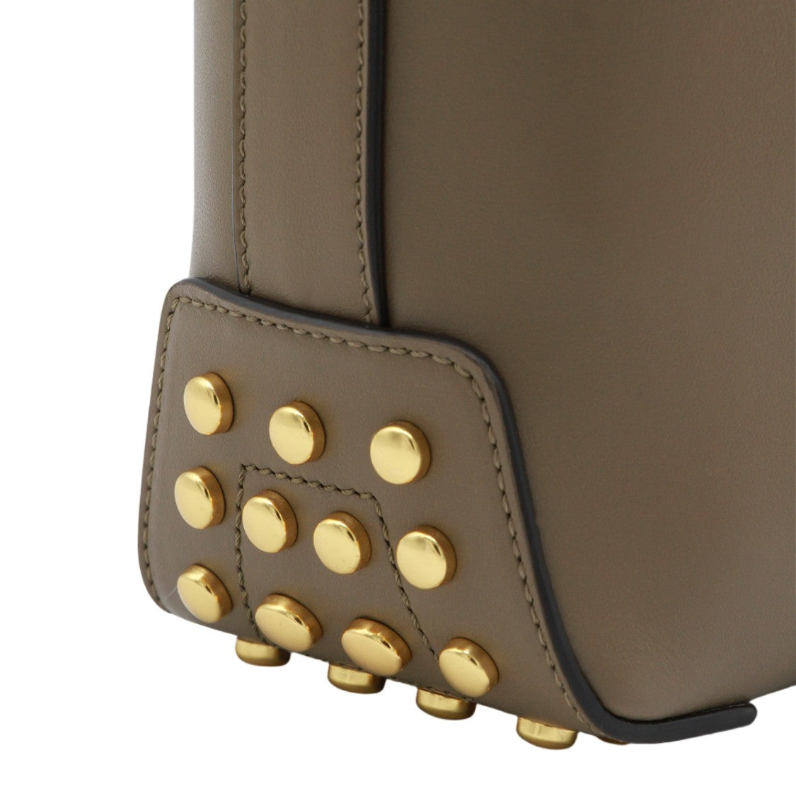 Tod's Medium Structured Gold-Detail Shoulder Bag