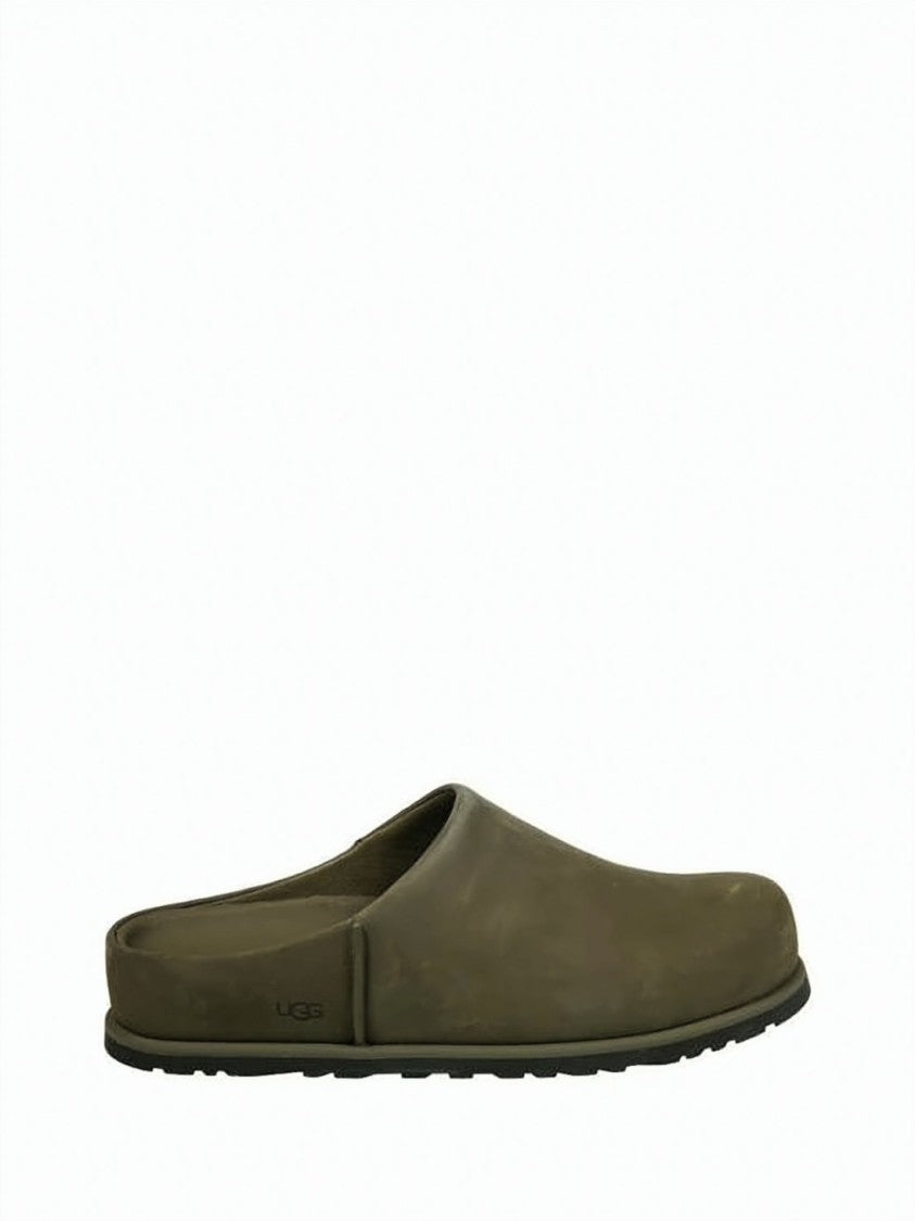 Ugg Smooth Leather Slip-On Mule With Eva Sole