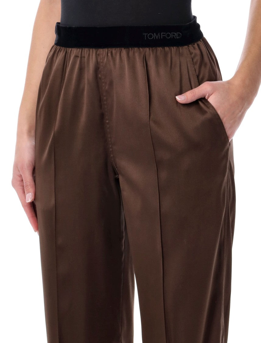Tom Ford Pj Stretch Silk Satin Pants