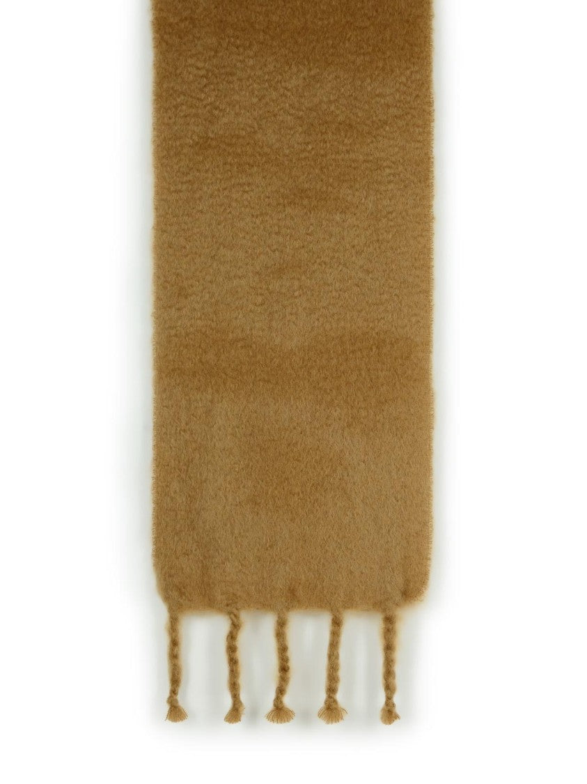 Jil Sander Beige Mohair Blend Scarf