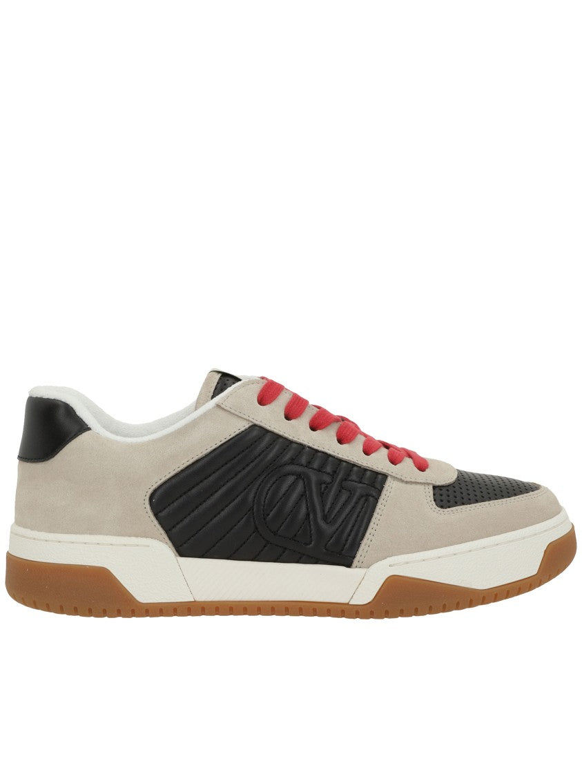 Valentino Suede Mixed Sneakers