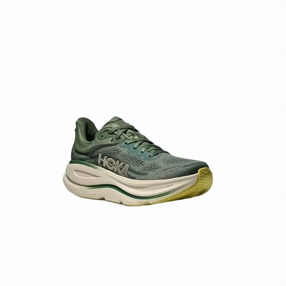 Hoka Breathable Mesh Sneakers With Cushioned Rubber Sole