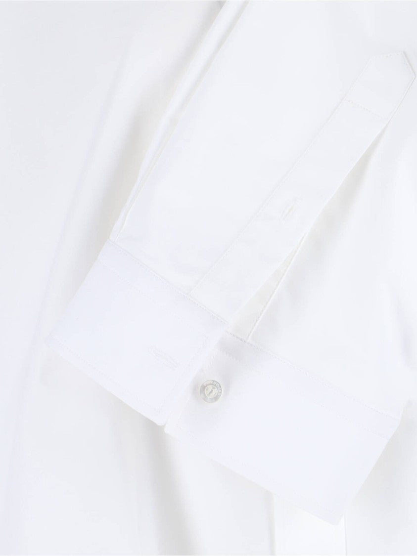 Balenciaga White Cotton Shirt With Laces