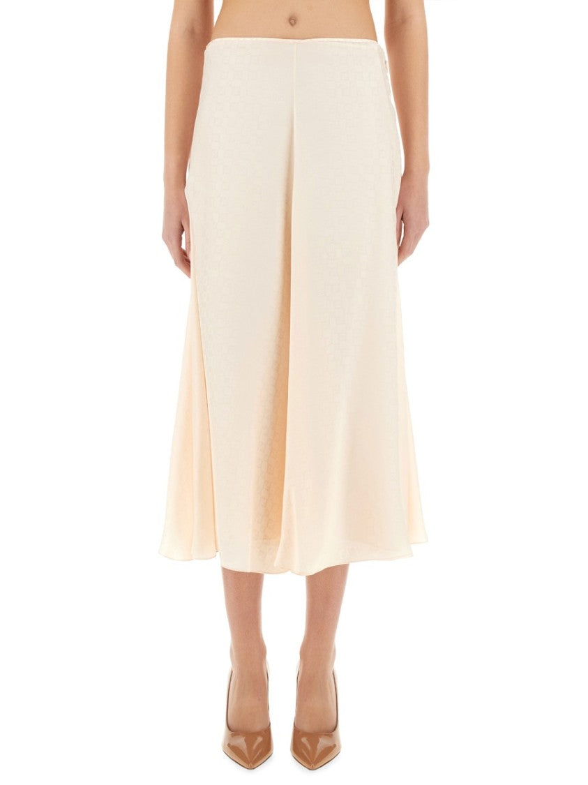 Fendi Ff Silk Skirt
