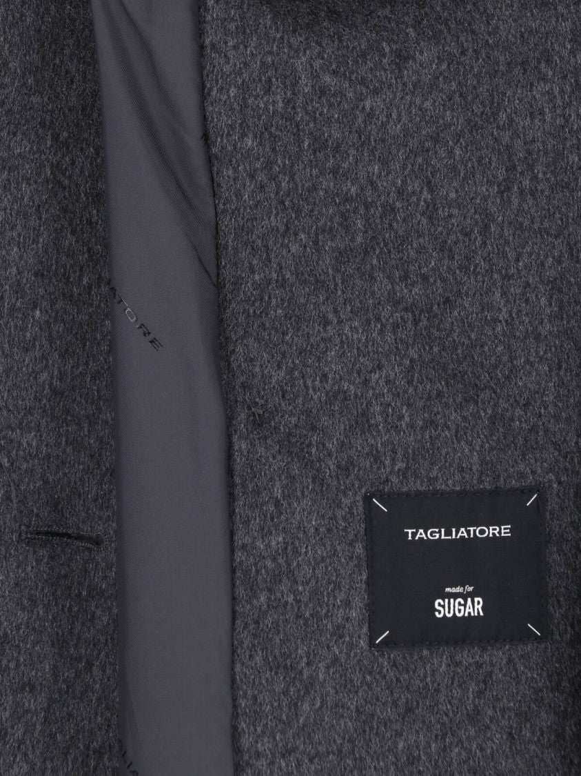Tagliatore Grey Jole Virgin Wool Coat