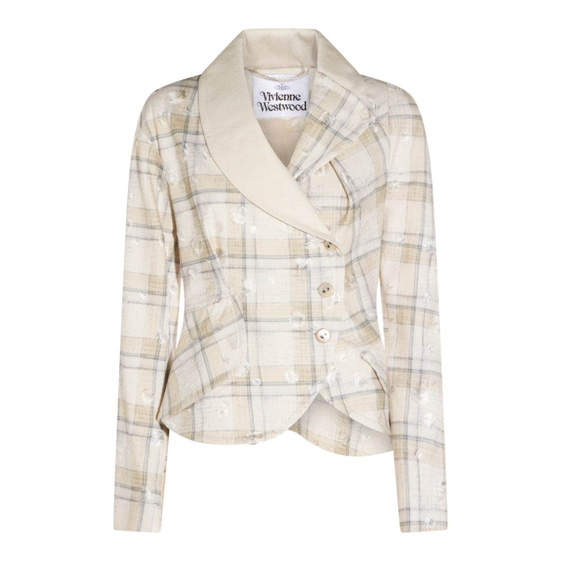 Vivienne Westwood Ecru Check Blazer