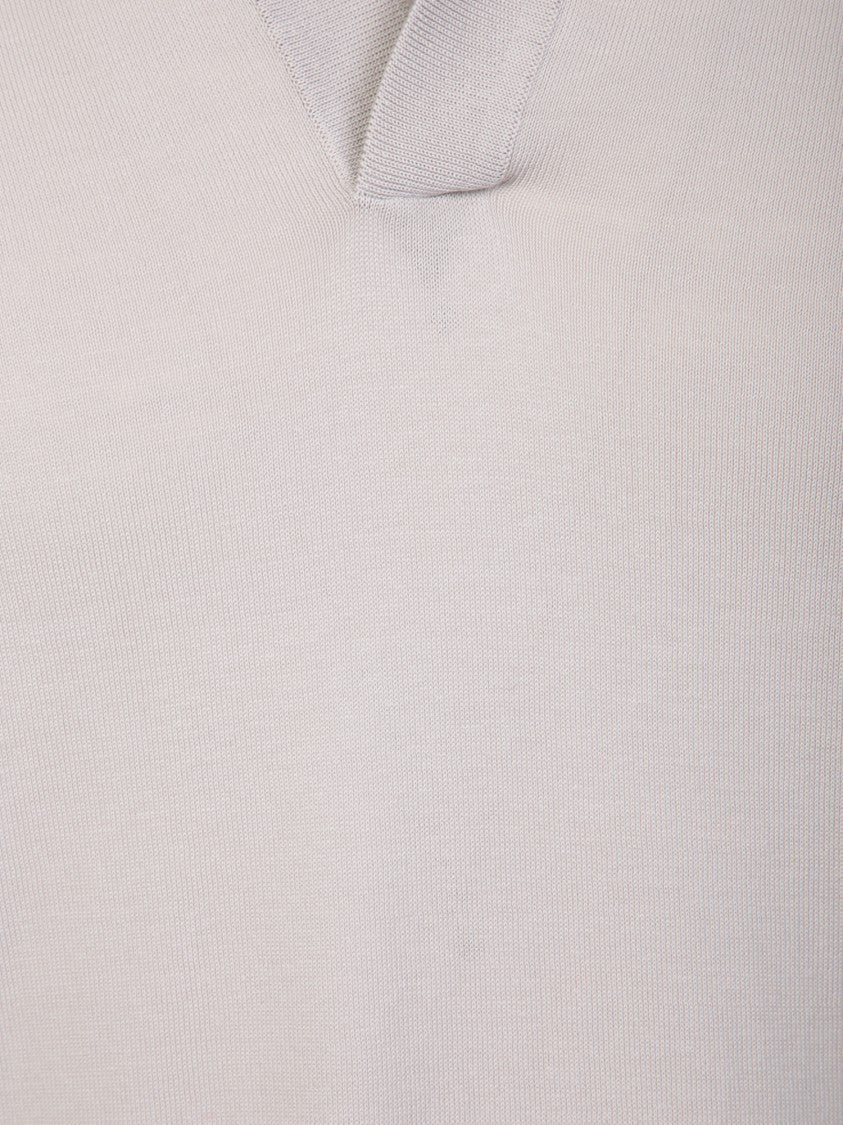 Dell'oglio Timeless White Polo T-Shirt With Classic Collar