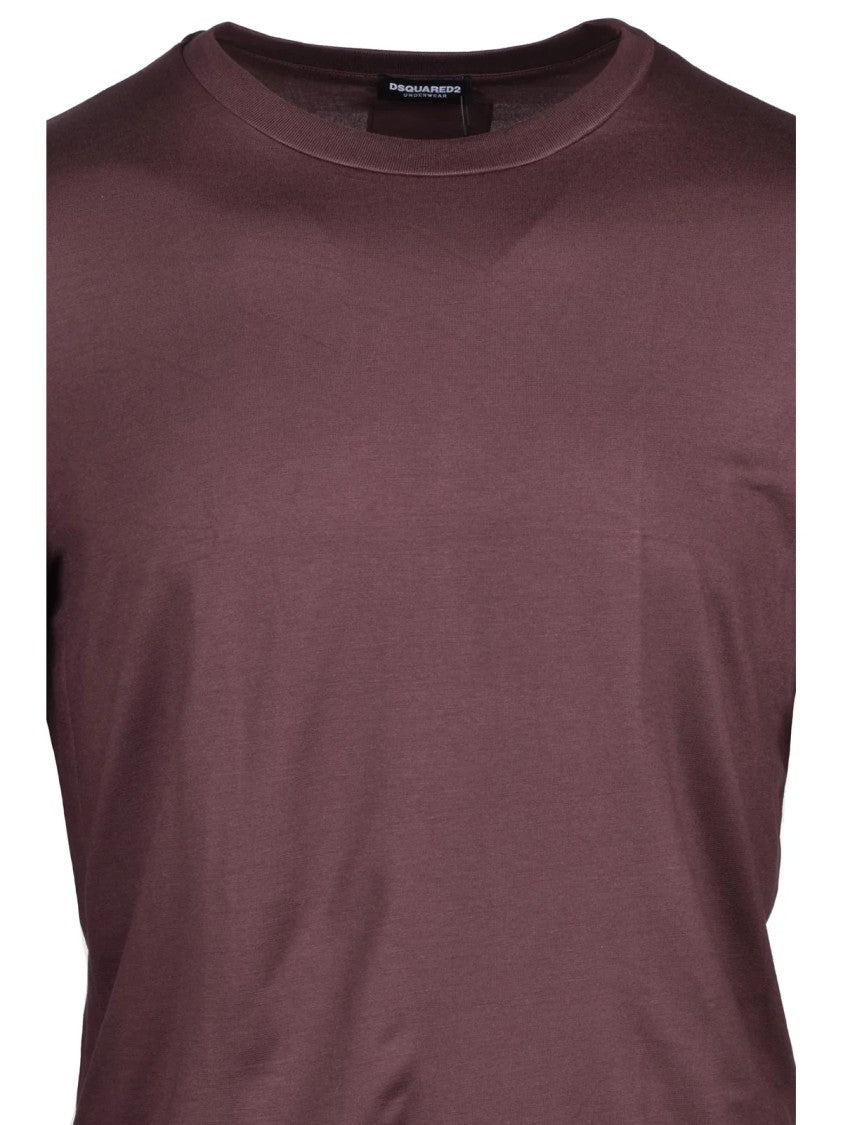 Dsquared2 Brown Silky Modal-Blend T-Shirt