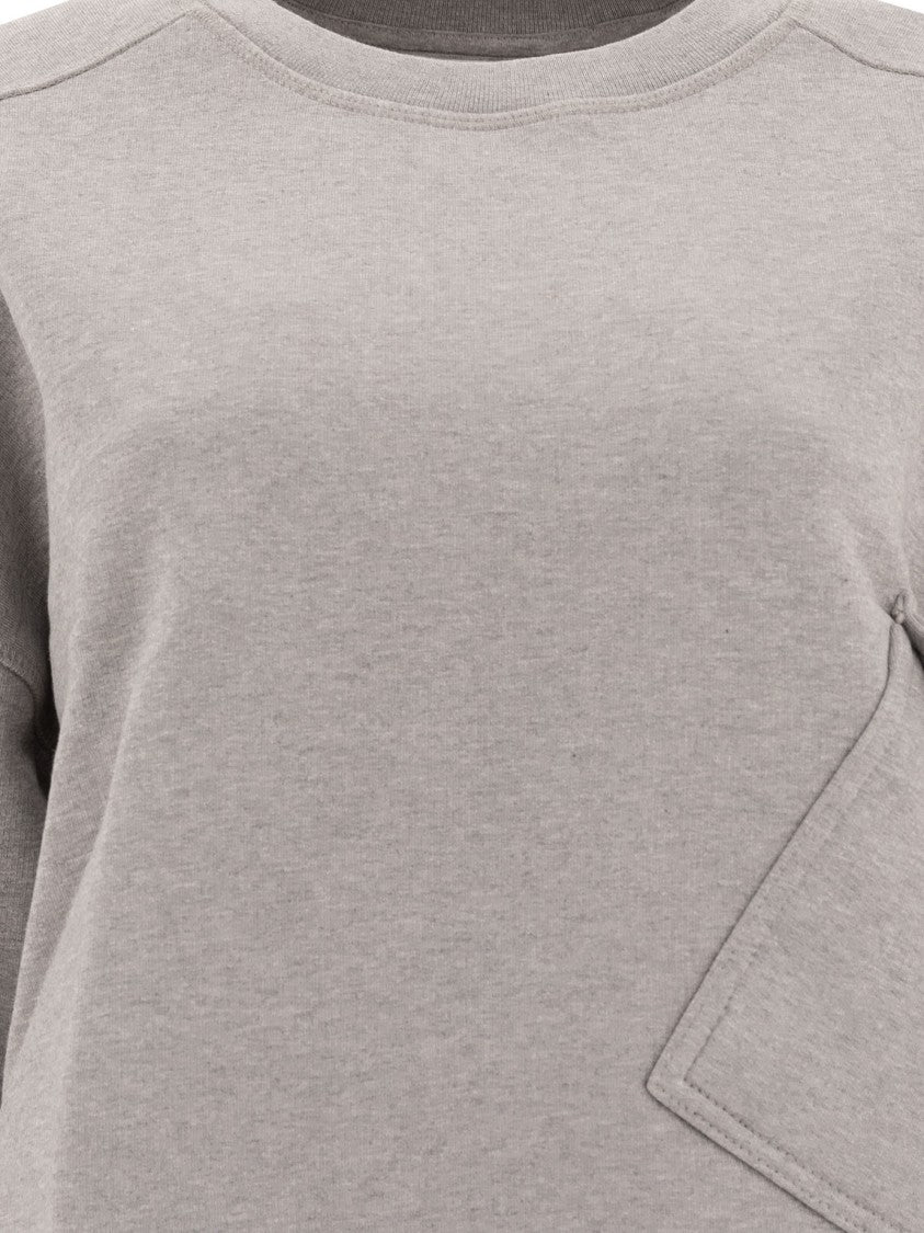 Ganni Sweatshirt With Unique Asymmetrical Pockets