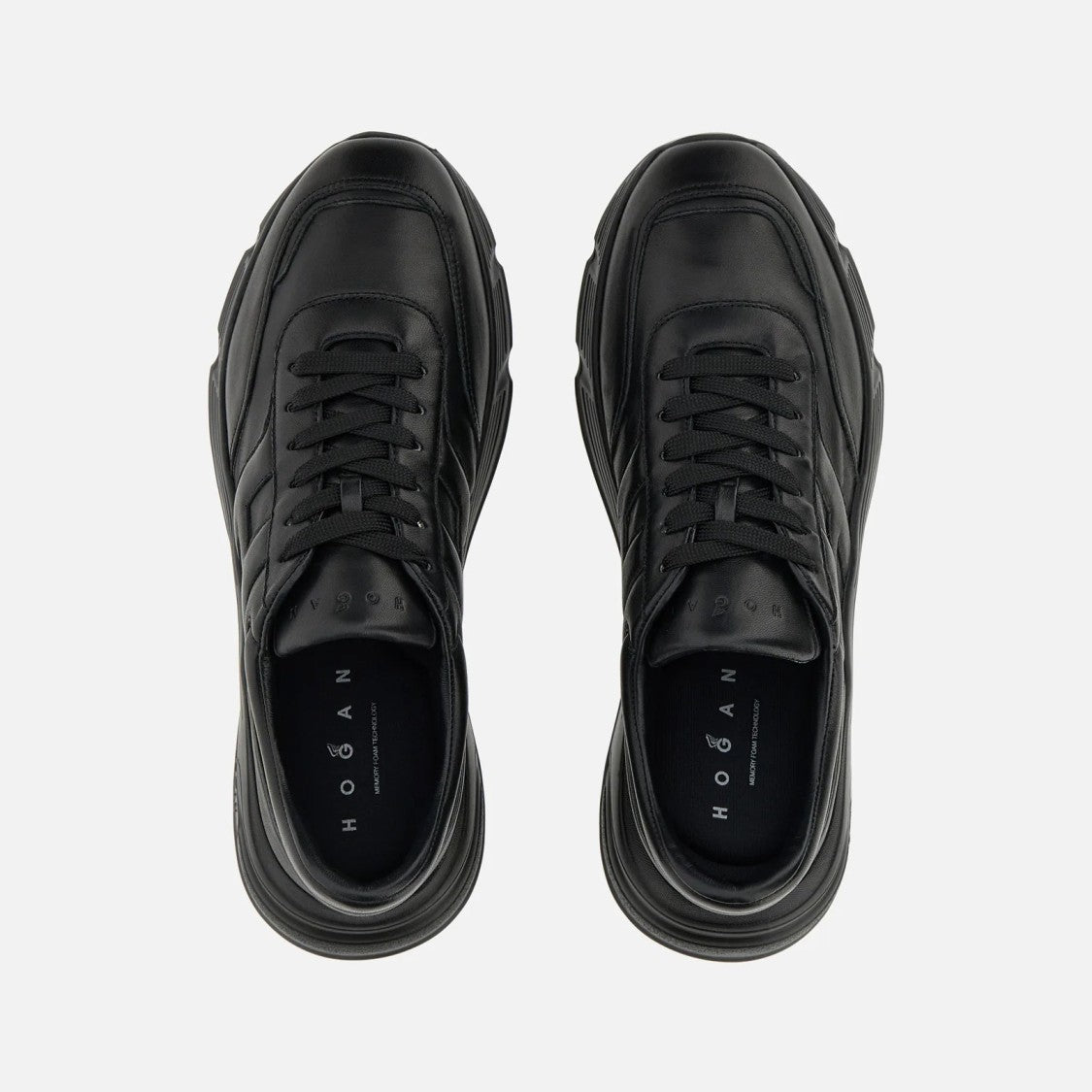 Hogan Hyperlight Allacciato H Sneakers In Black