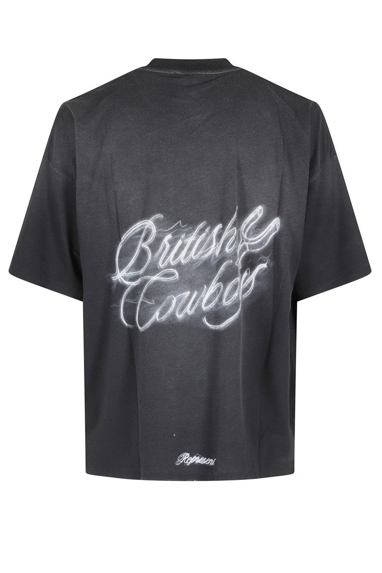 Represent Black British Cowboys Graphic Printed Cotton T-Shirt