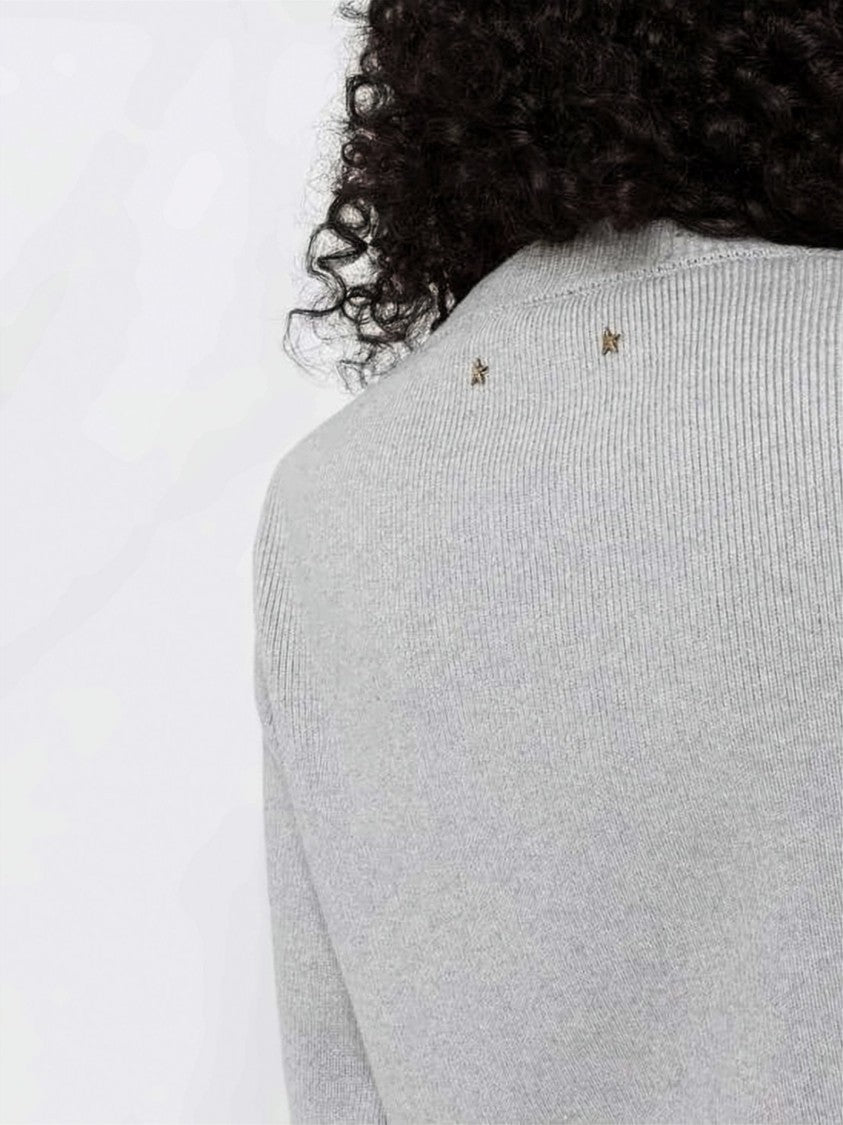 Golden Goose Ribbed Knit Sweater With Distressed Details