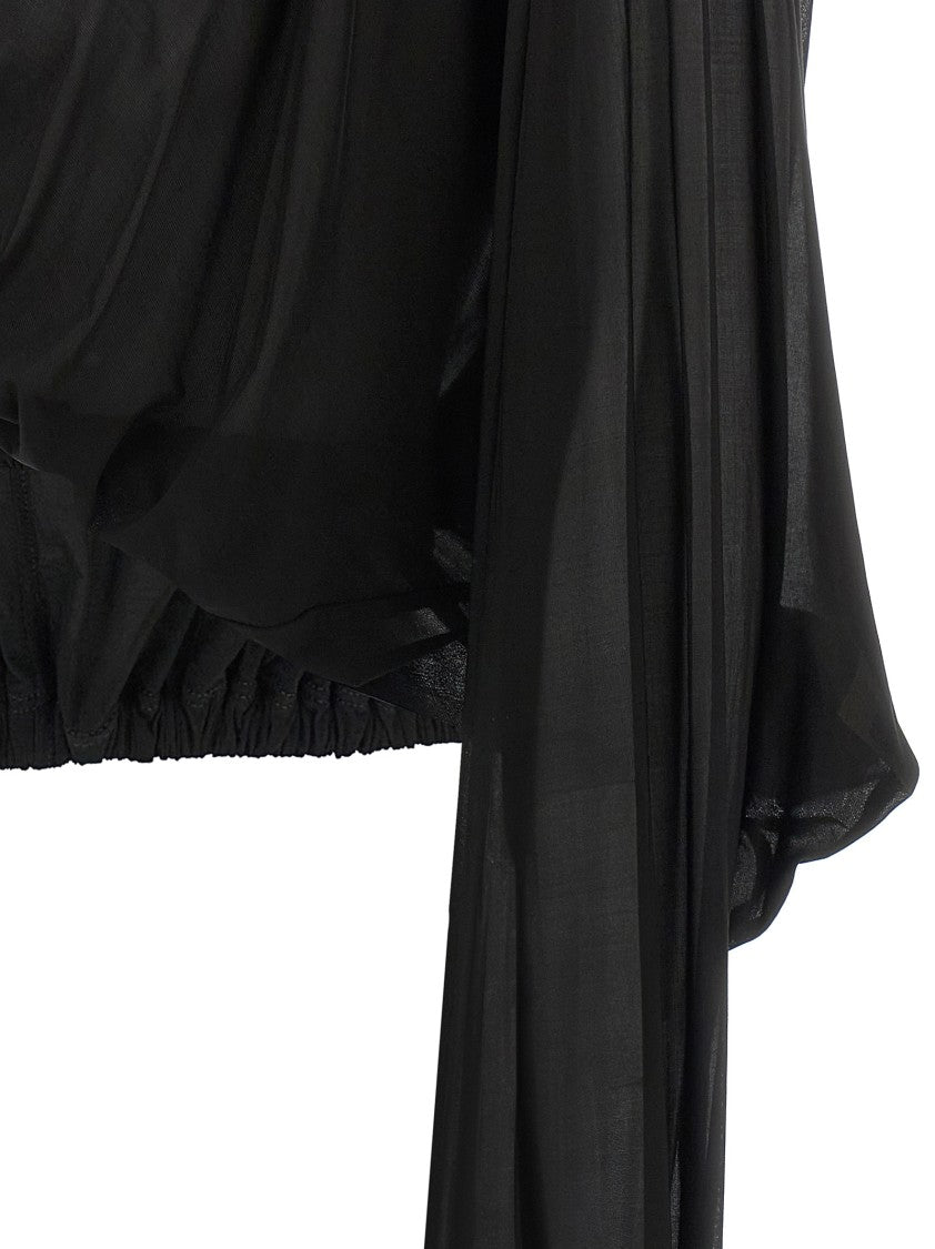 Rick Owens 'Crooped Hooded Tunic' Sweater