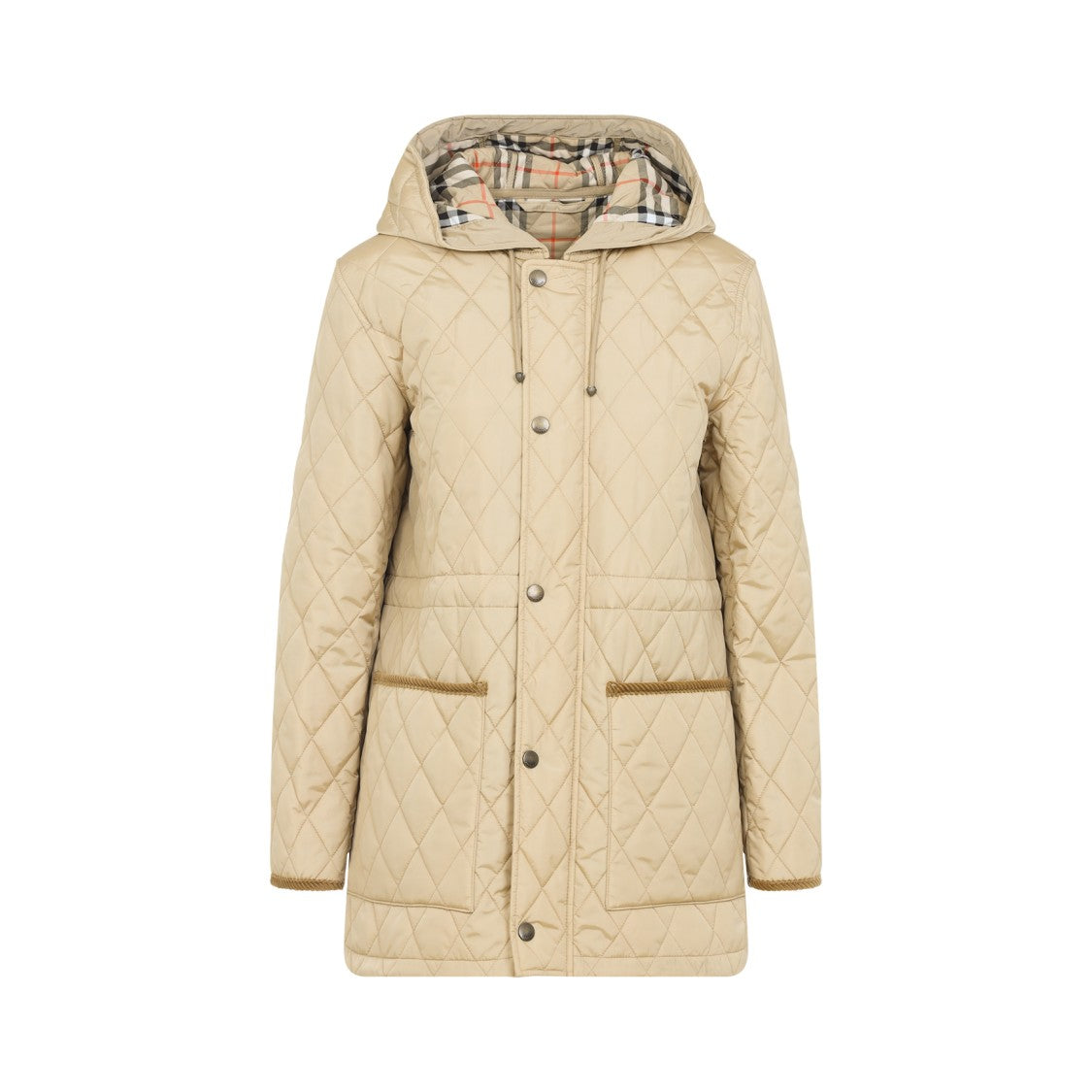 Burberry Flax Beige Quilted Medium Jacket