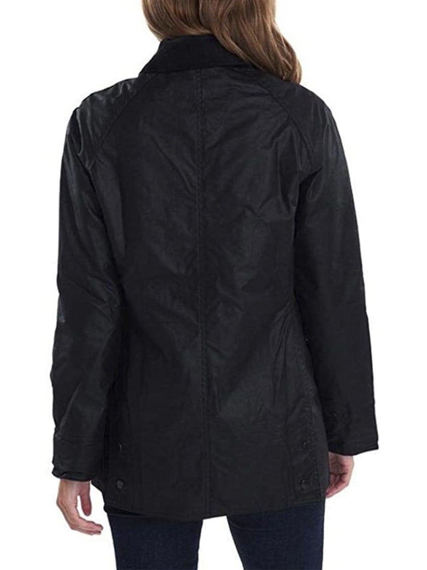 Barbour Beadnell Wax Jacket With Corduroy Collar