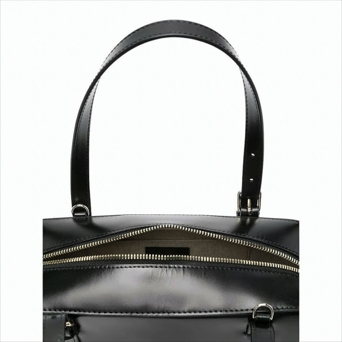 A.P.C. Polished Leather Tote Bag With Design