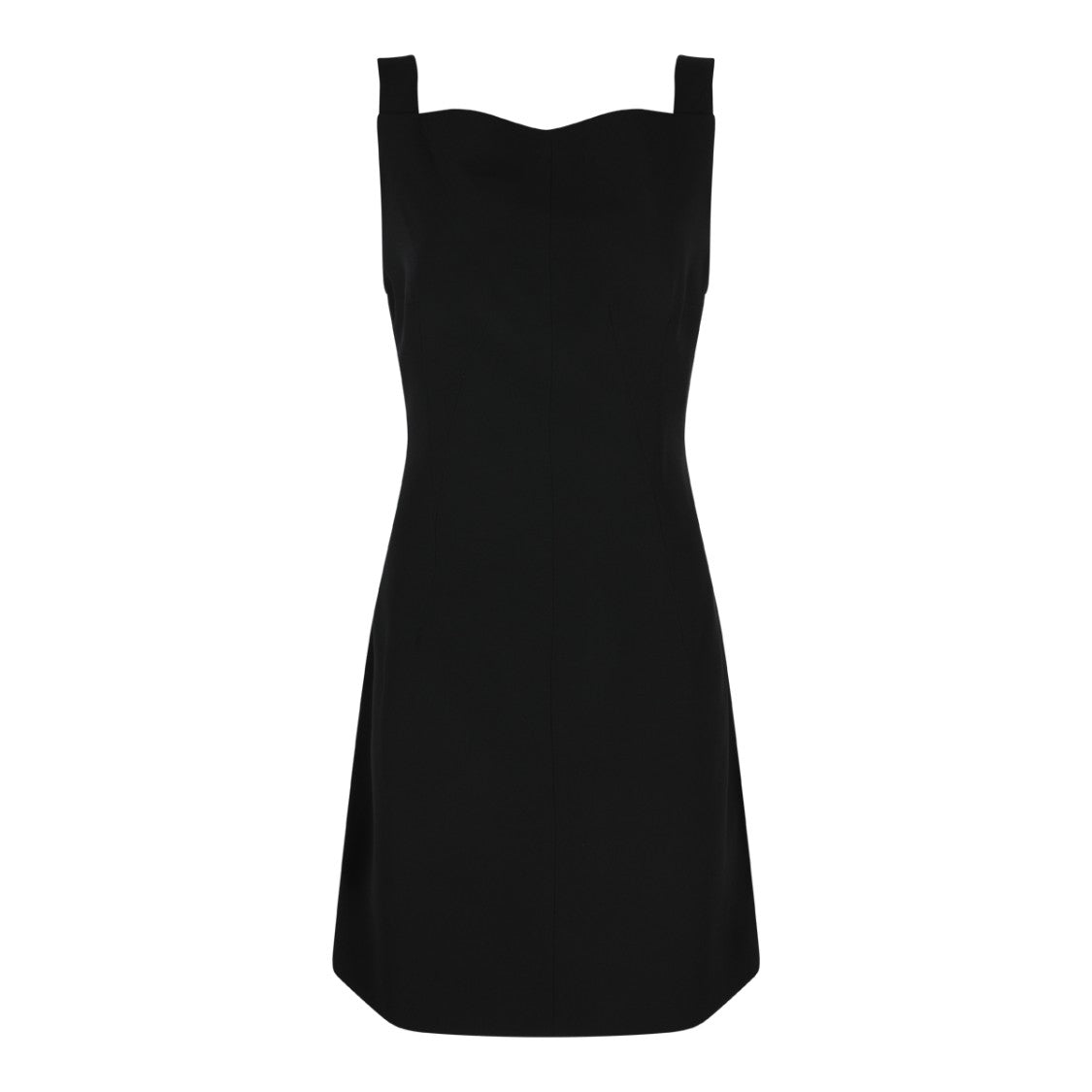 Givenchy Black Viscose Mini Dress With Heart Collar