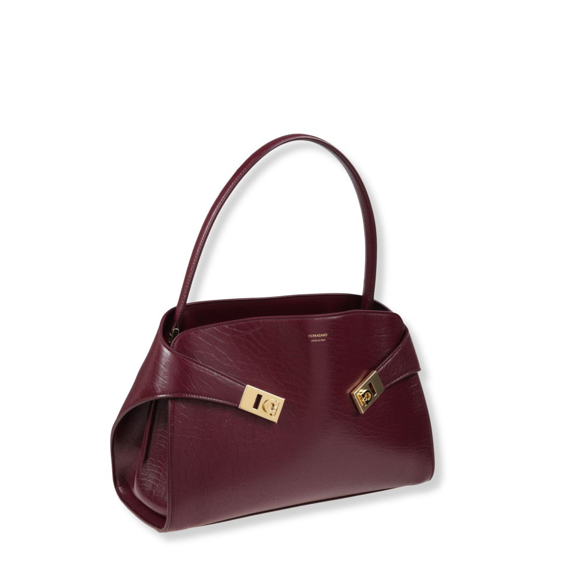 Ferragamo Structured Shoulder Bag With Minimalist Design