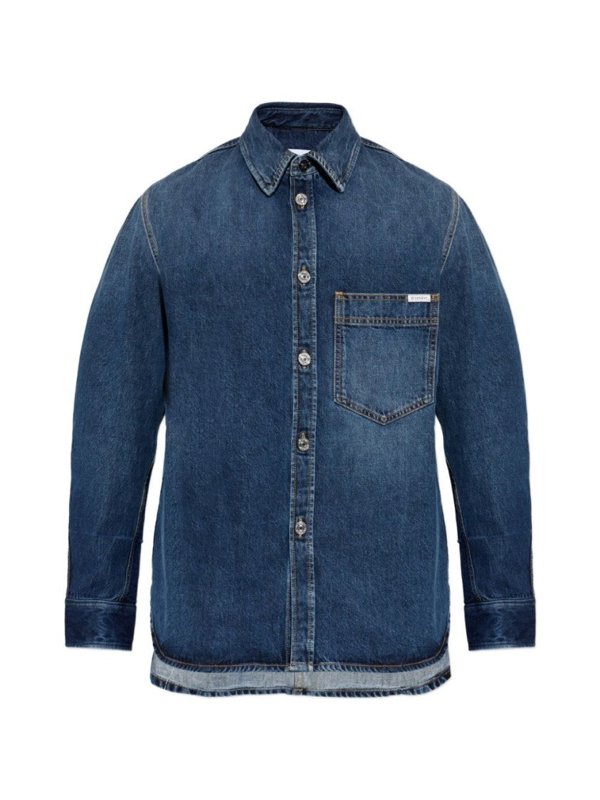 Givenchy Blue Denim Classic Button-Down Shirt