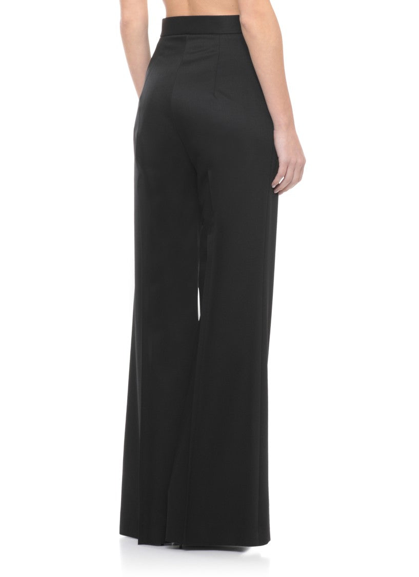 Vivienne Westwood Black Wide Leg Virgin Wool Pants