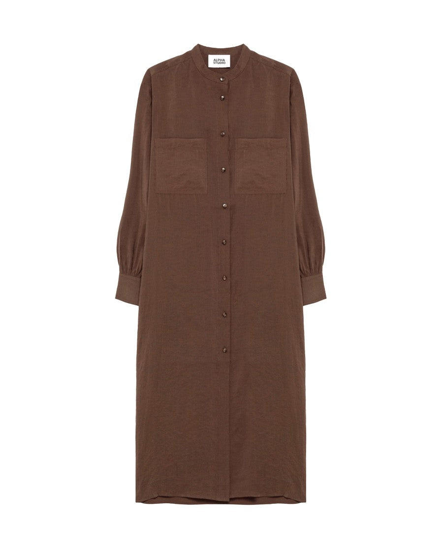 Alpha Studio Chocolate Shirt Dress