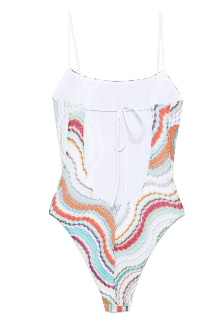 Missoni Wave Pattern One-Piece With Adjustable Straps