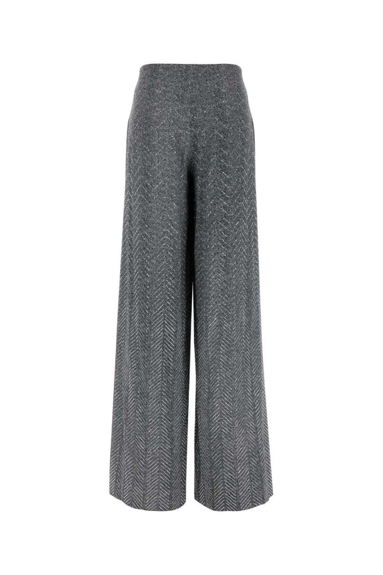 Ermanno Scervino Printed Viscose Wide-Leg Pant
