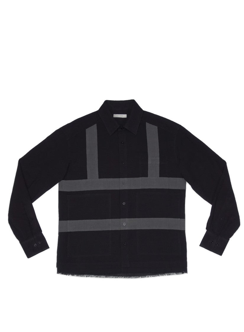 Craig Green Harness Detail Cotton Shirt With Pointed Collar