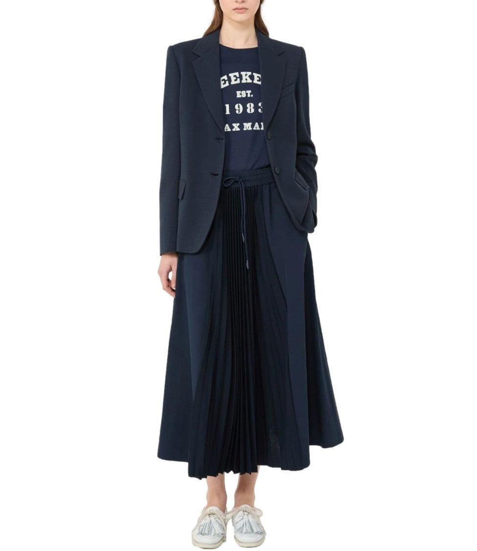 Max Mara Blue Wkdginnasta Cotton Casual Jacket