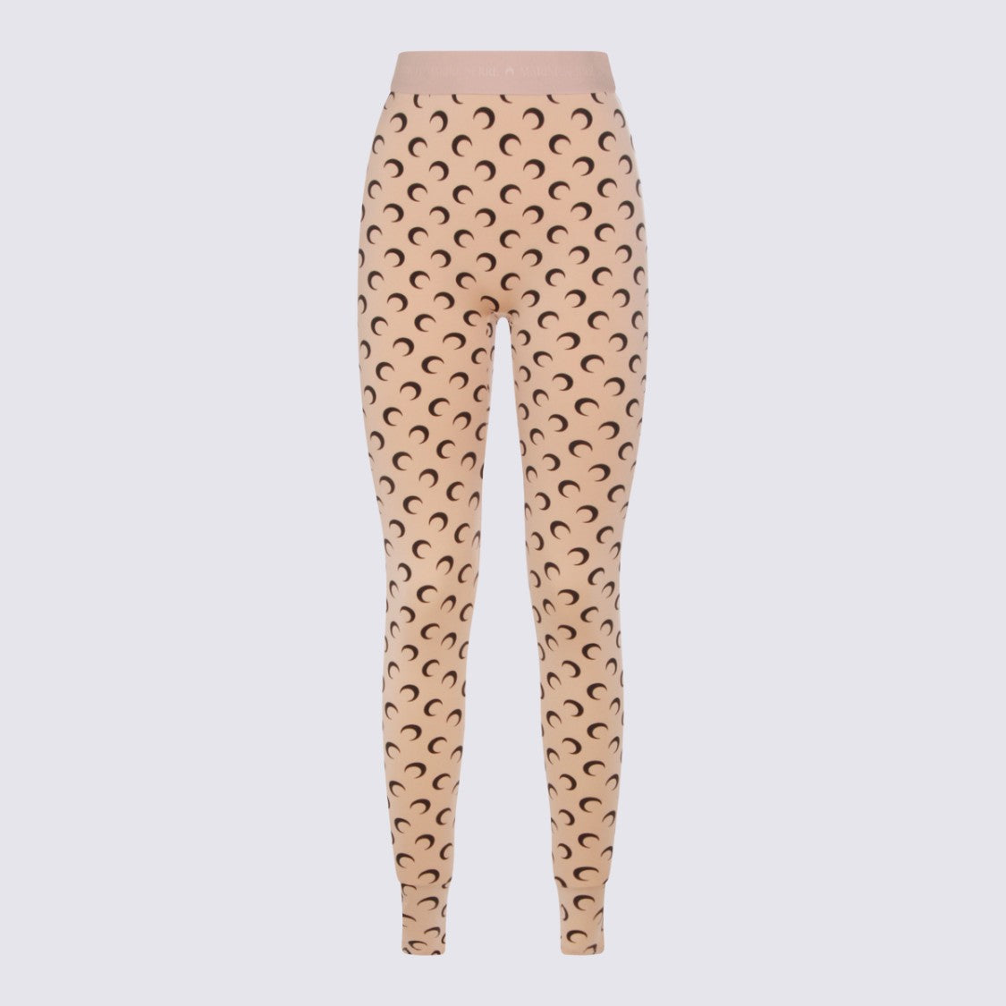 Marine Serre Tan Stretch Moon Pants