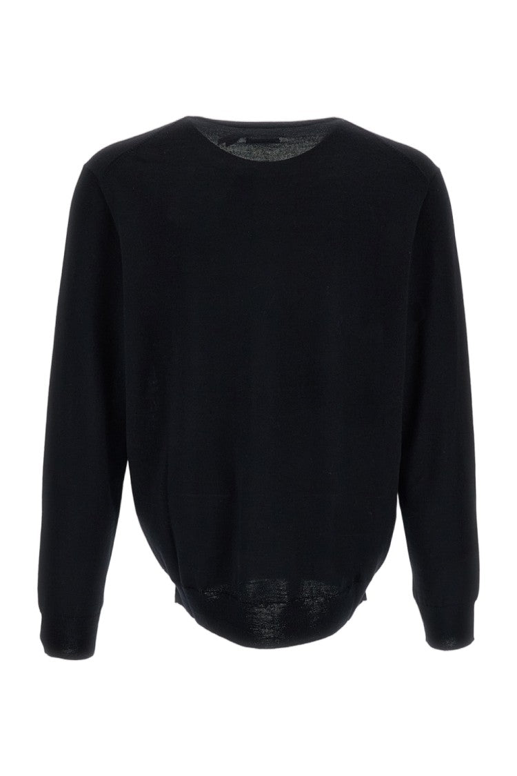 Polo Ralph Lauren Black Crewneck Merino Wool Sweater