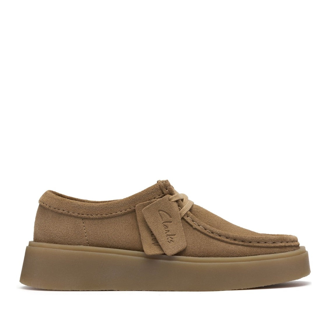 Clarks Torview W Brown Moccasin-Inspired Suede Sneakers